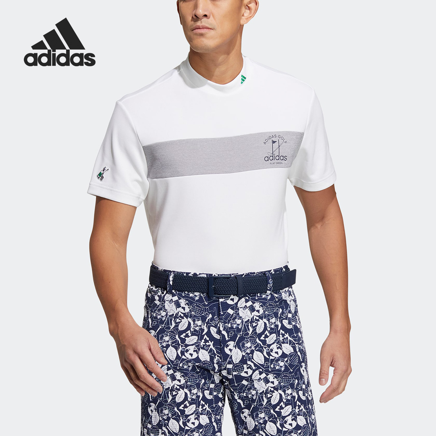 Adidas/阿迪达斯男子高尔夫短袖