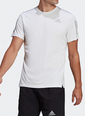 Adidas/阿迪达斯正品春季新款男子运动透气跑步T恤HB7444