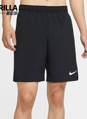 Nike/耐克正品FlexDri-FIT新款男黑色休闲经典训练短裤DQ1894-010