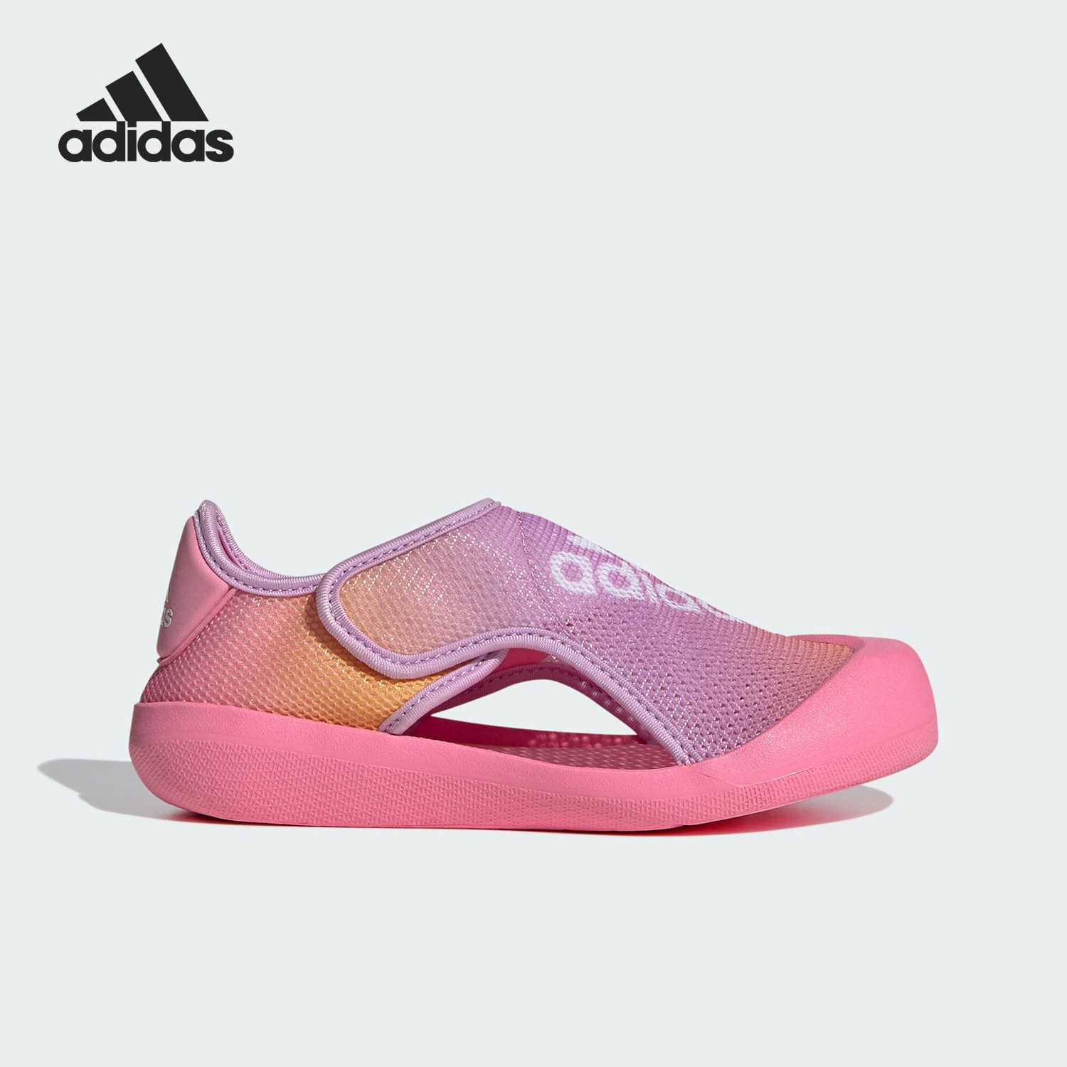 Adidas/阿迪达斯正品春季新款大童魔术贴运动休闲凉鞋IE0244