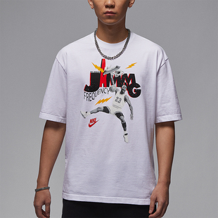针织宽松圆领休闲运动短袖 Nike 耐克正品 JORDAN男士 100 HJ2930