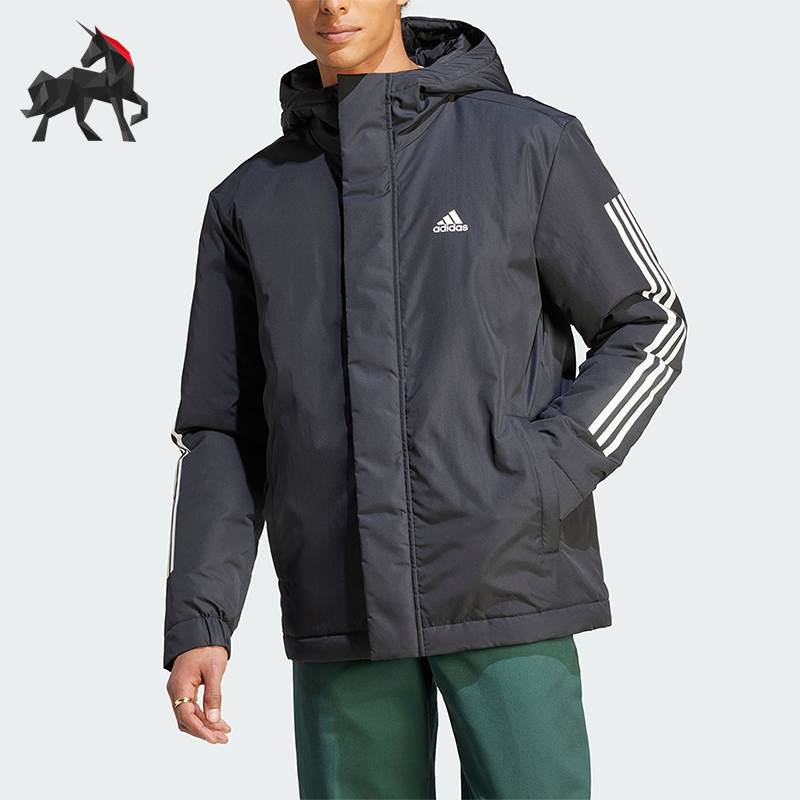 Adidas/阿迪达斯男子连帽棉服