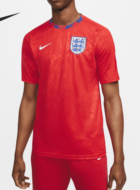 Nike/耐克官方正品男子轻盈圆领梭织足球运动训练短袖T恤 CD2577