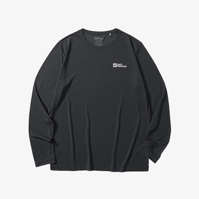 狼爪简约男士印花长袖T恤