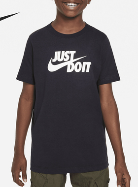 Nike/耐克正品Sportswear大童新款宽松经典大勾T恤FV4078-010