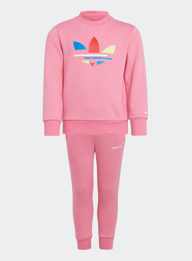 Adidas/阿迪达斯正品夏季新款儿童休闲运动套装 H25295