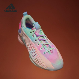 Adidas/阿迪达斯正品2025男士时尚透气缓震扎染篮球鞋JR3915