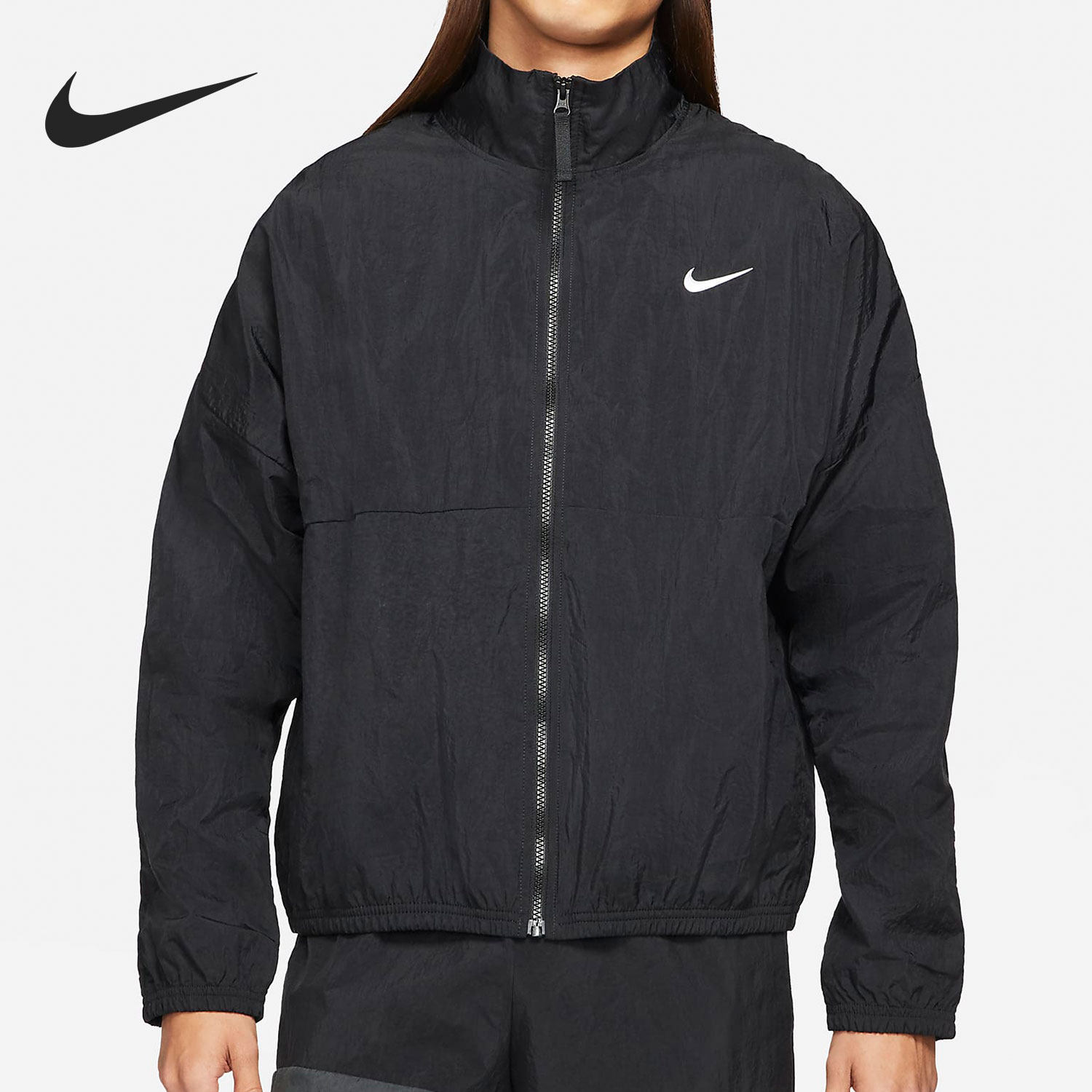 nike/耐克正品男子梭织立领拼色舒适运动休闲夹克外套 cw7349-010