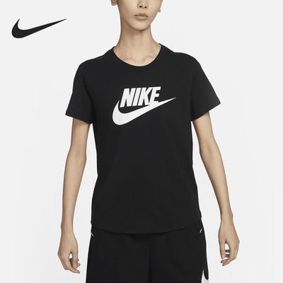 Nike/耐克官方正品当季新款女子印花圆领短袖T恤DX7907-010