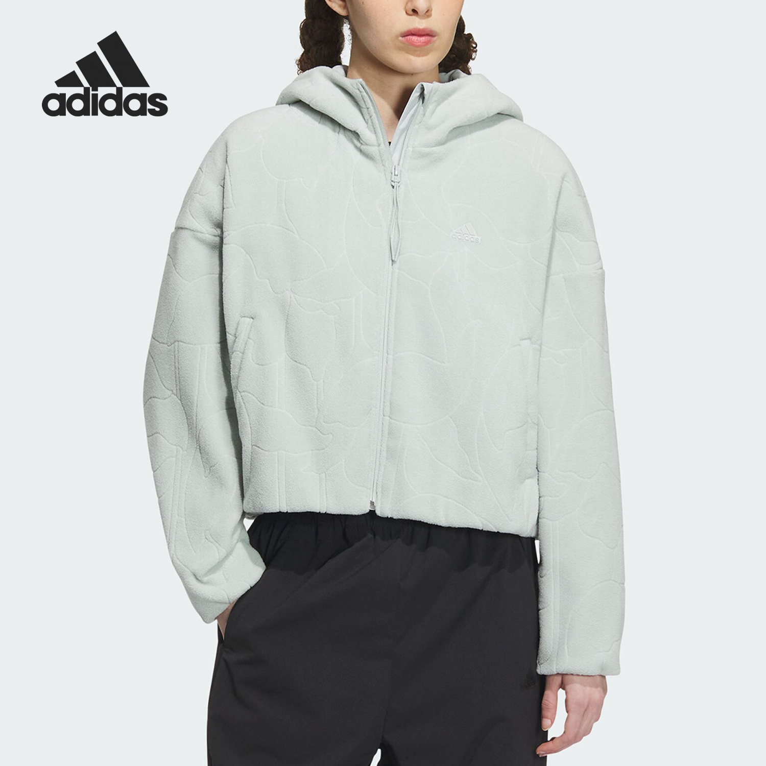 Adidas/阿迪达斯女士羊羔毛外套