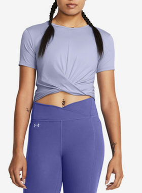 UA/安德玛正品Motion Crossover Crop SS女士潮流短袖1383647-539