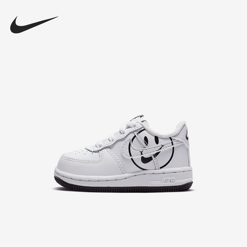 Nike/耐克正品FORCE 1 LV8 2婴童图案轻便休闲板鞋BQ8275-100