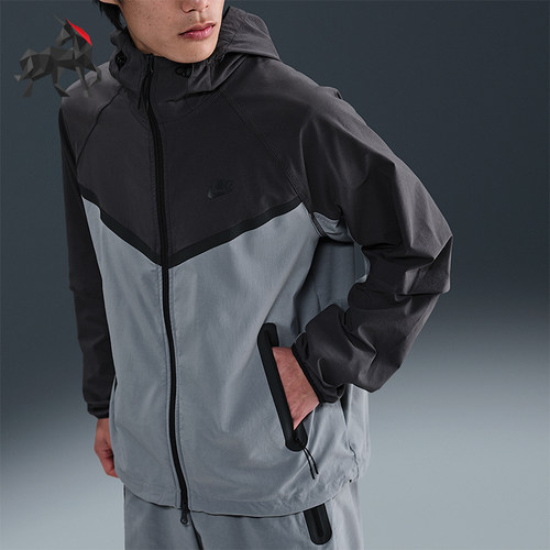 Nike/耐克正品Tech Windrunner男士梭织经典拼接外套HM7152-065