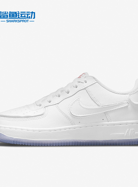 Nike/耐克正品Air Force 1 GS女子经典大童运动板鞋DB1856-100