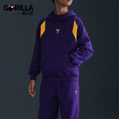 Nike/耐克正品2025春季新款大童加绒套头经典拼接卫衣HJ1028-547