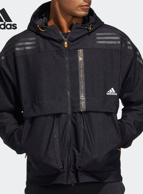 Adidas/阿迪达斯官方正品 TH DNM WVJK 男子运动连帽夹克 HE9904