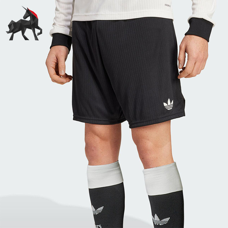 Adidas/阿迪达斯正品2025夏季三叶草男士经典足球运动短裤JY1321