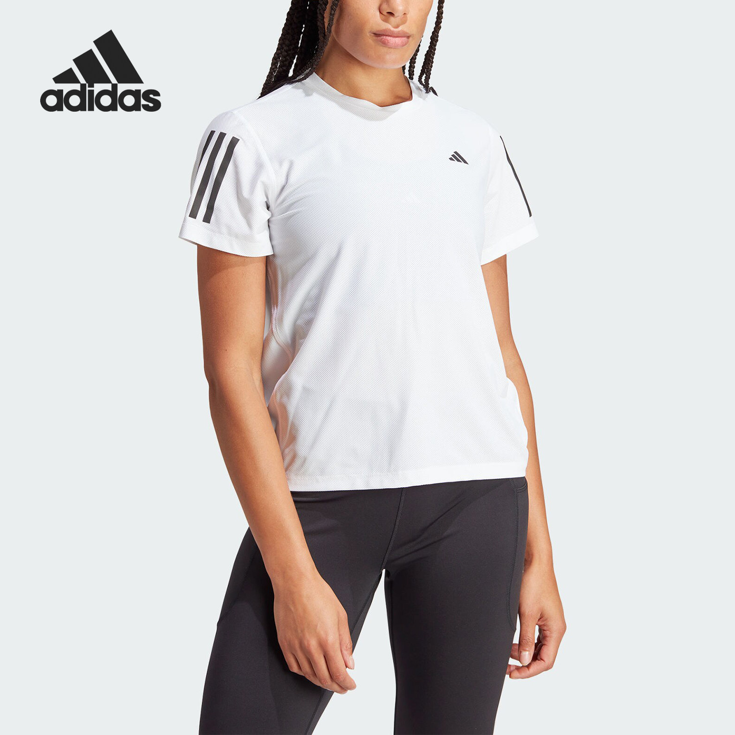 Adidas/阿迪达斯官方正品OTR B TEE 女士跑步运动短袖T恤IK7442,运动服/休闲服装,运动T恤,淘宝优惠券,粉丝福利购,淘宝优惠卷