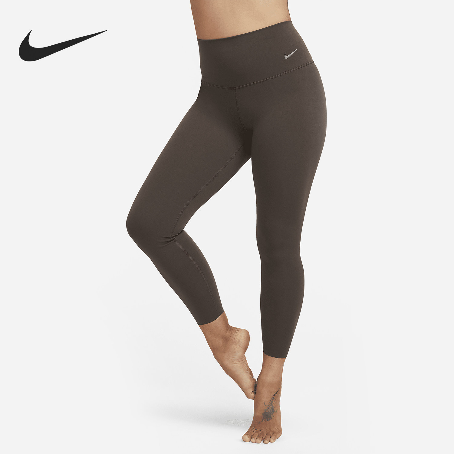 Nike/耐克正品新款女士高腰弹力透气紧身运动长裤DQ6016-237