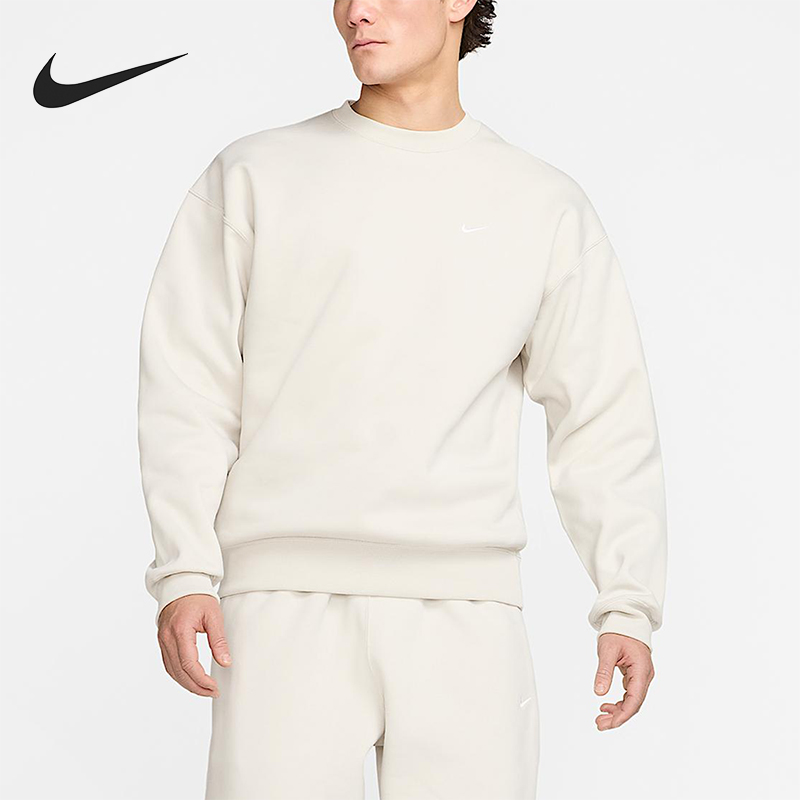 Nike/耐克正品春秋男士运动长袖简约套头经典加绒卫衣DX1362-072