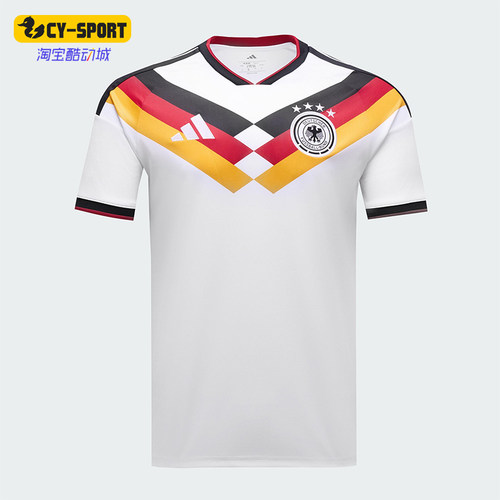 Adidas/阿迪达斯正品2025男士V领训练耐穿套头足球短袖KD8363