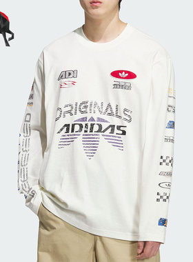 Adidas/阿迪达斯正品三叶草男士透气宽松运动赛车时尚长袖KH1200
