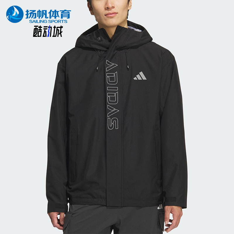 Adidas/阿迪达斯正品V WV JKT男女休闲连帽宽松运动外套KF5214