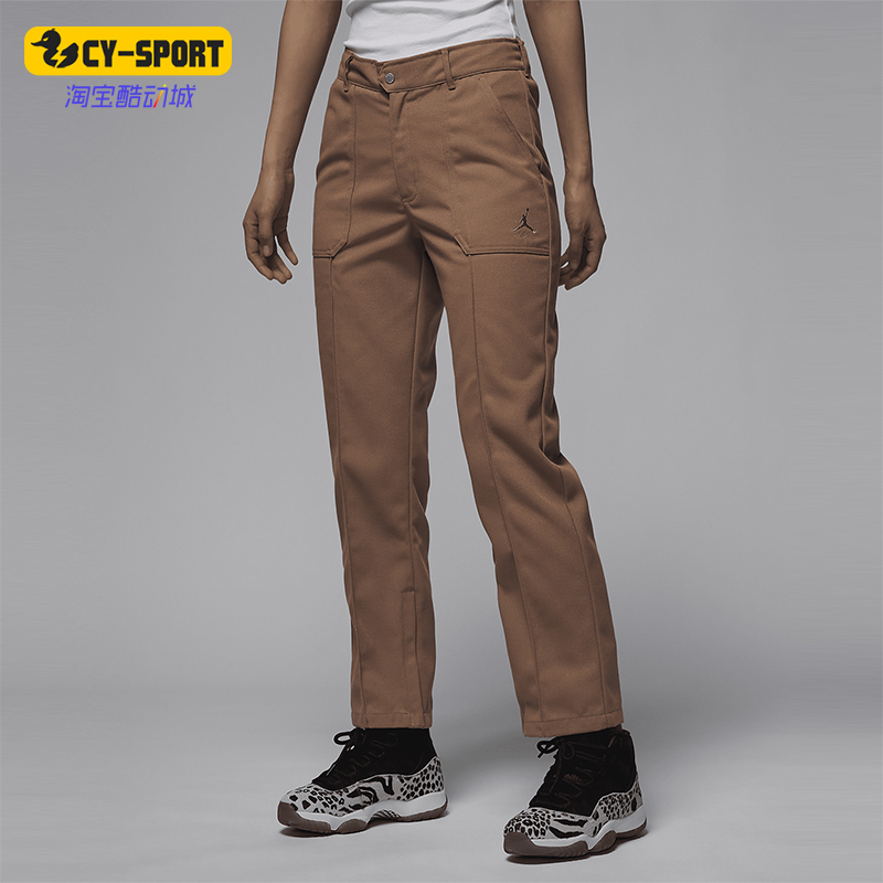 耐克女士直筒复古运动梭织长裤