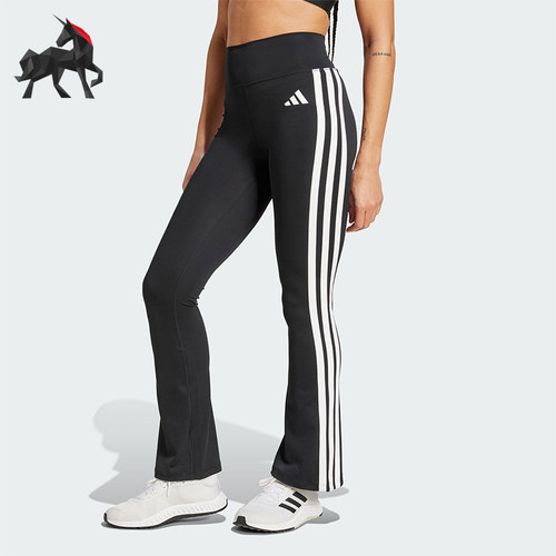 Adidas/阿迪达斯正品OPTIMÉ休闲舒适紧身经典运动喇叭裤JD6544