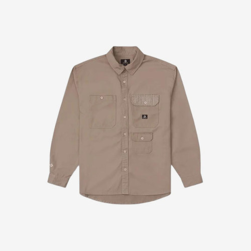 Converse/匡威正品新款男子经典复古翻领长袖衬衫10026808-A02