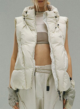 Adidas/阿迪达斯正品三叶草男女运动时尚鸭绒羽绒马甲IU4839