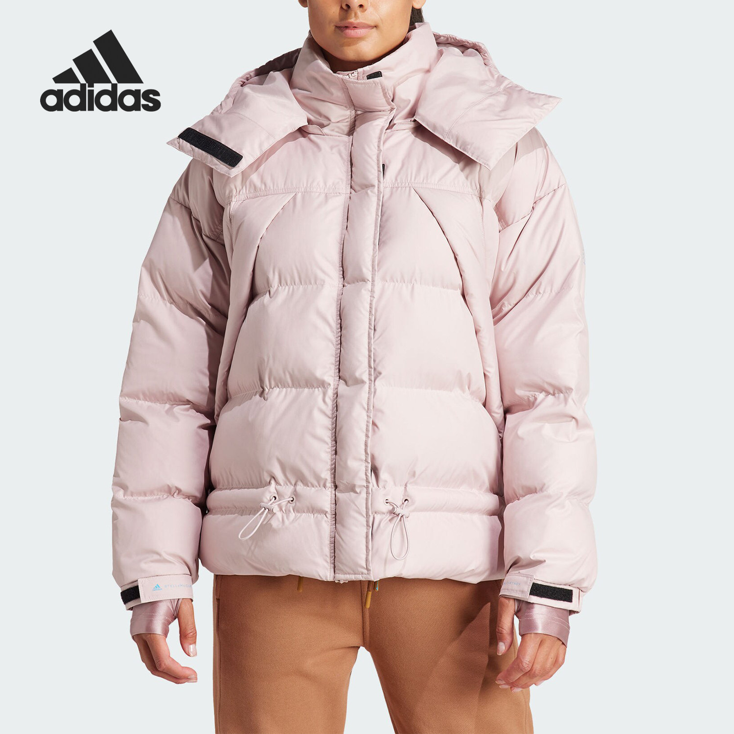Adidas/阿迪达斯官方正品新款女士保暖连帽运动棉服IT5745