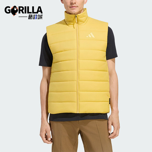 Adidas/阿迪达斯正品男士户外拒水防风保暖夹棉马甲KX8819