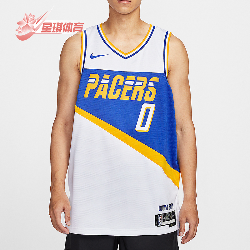 Nike/耐克正品2025男士耐穿V领套头透气篮球背心T恤HM5983-100