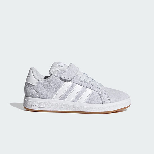 Adidas/阿迪达斯正品2026春季款小童日常低帮魔术贴板鞋KI6485
