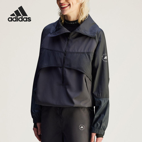 Adidas/阿迪达斯正品TN PO JKT女士保暖宽松运动套头卫衣JG1066