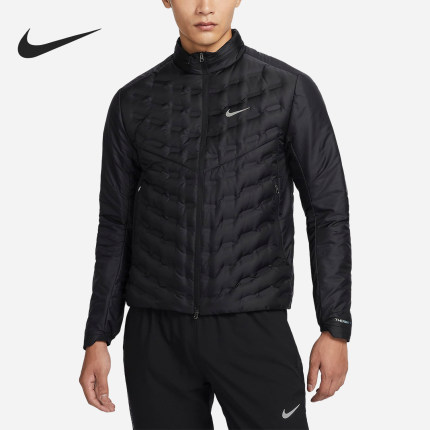 Nike/耐克官方正品运动男士拒水轻薄拼接保暖羽绒服FB7557-010