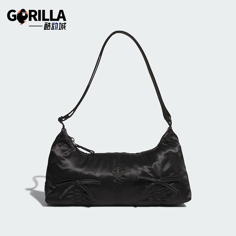 Adidas/阿迪达斯正品三叶草女士经典蝴蝶结法棍单肩挎包KC2770