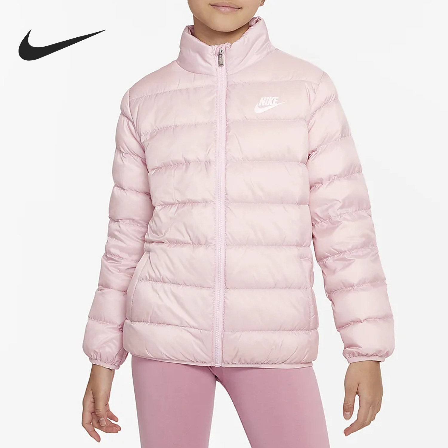 Nike/耐克官方正品冬季新款大童休闲保暖简约羽绒服FB0533-663-封面