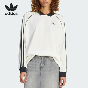 Adidas/阿迪达斯正品三叶草女士休闲亲肤透气长袖T恤KG3711