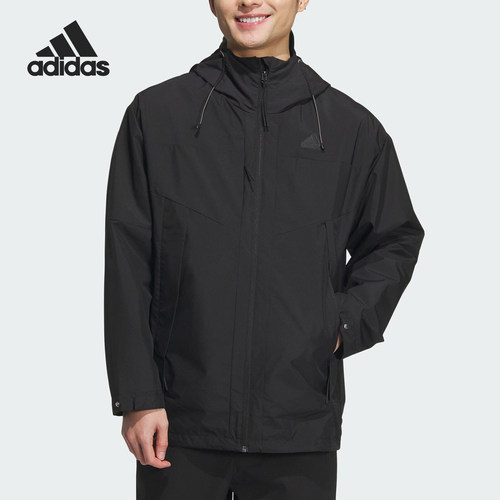 Adidas/阿迪达斯官方正品CITY ESCAPE男士休闲运动连帽外套JE8576