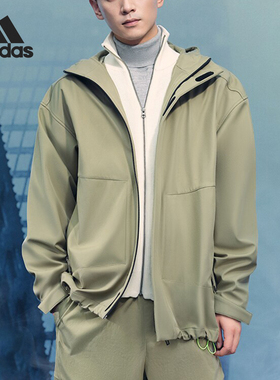 Adidas/阿迪达斯官方正品M TRAN JKT 2男士宽松连帽外套JM9155