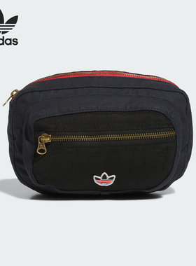 Adidas/阿迪达斯正品三叶草男女时尚刺绣logo运动腰包JM6964
