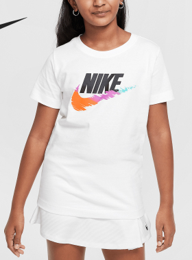 Nike/耐克正品Sportswear大童日常柔软轻盈经典短袖HM5854-100