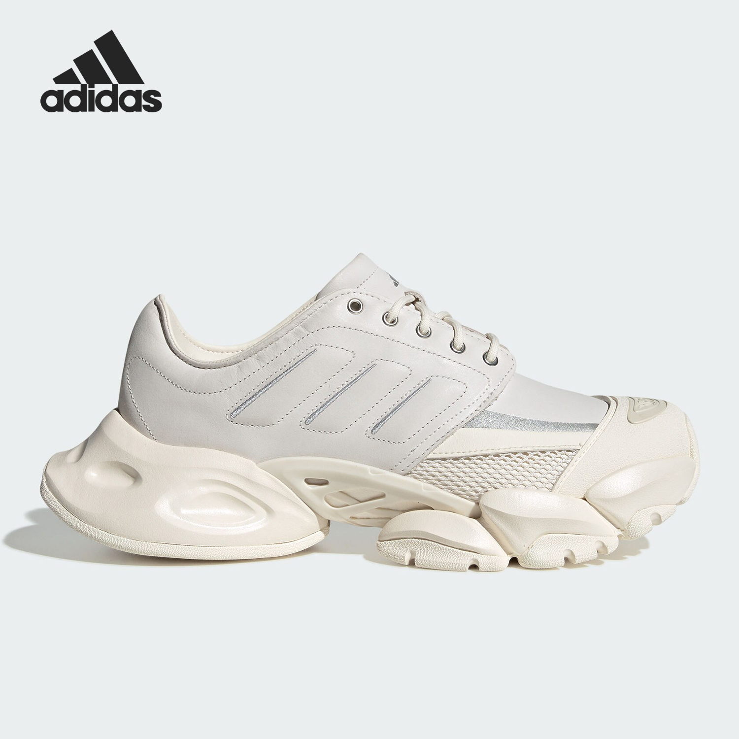 Adidas/阿迪达斯正品新款男女厚底透气耐磨运动跑步鞋JS3068