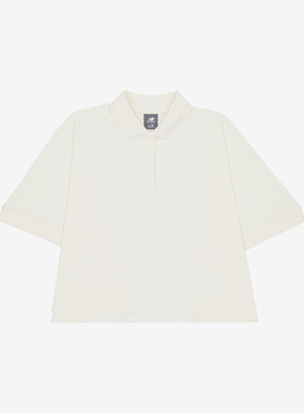 New Balance/NB正品2025新款女子简约百搭短袖POLO衫NFE39032-IV