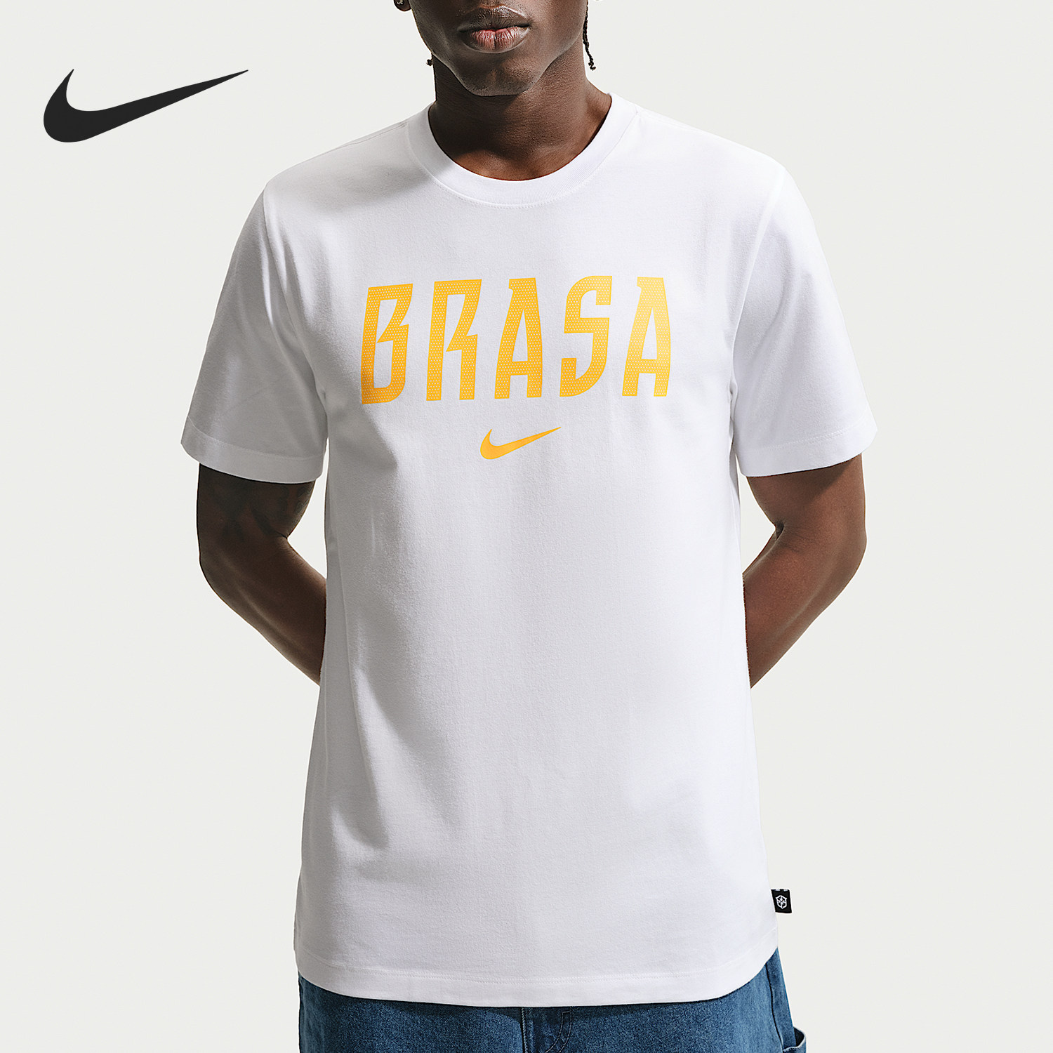 Nike/耐克官方正品夏季男士圆领简约字母休闲短袖T恤IH2175-100