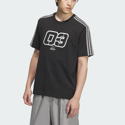 Adidas/阿迪达斯正品2025夏款男透气经典宽松针织短袖T恤JX2633