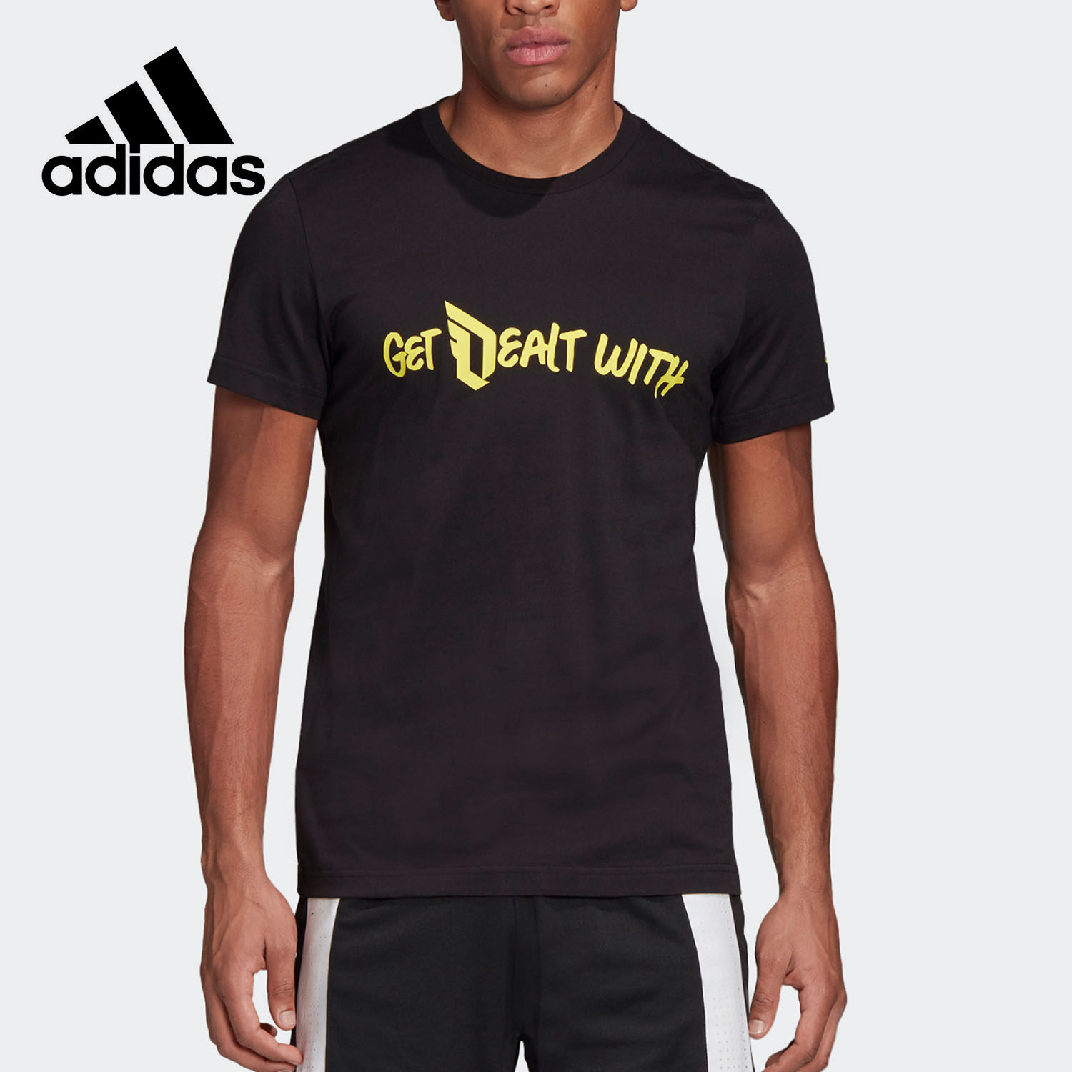 Adidas/阿迪达斯正品DAME HECKLERS 男装篮球休闲运动短袖GD8714,运动服/休闲服装,运动T恤,淘宝优惠券,粉丝福利购,淘宝优惠卷