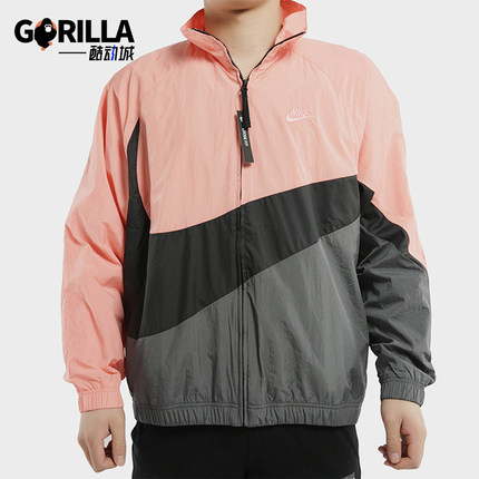 Nike/耐克正品新款男士时尚立领运动休闲经典夹克外套AR3133-668